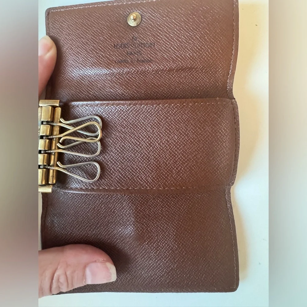 Louis Vuitton Brown Monogram 4 Key Holder